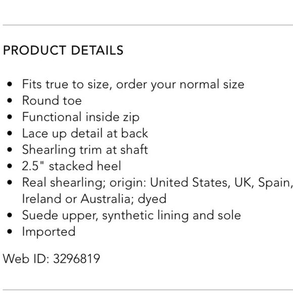 UGG Women's Kirke Suede Stacked Heel Booties Real Shearling Trim Black Size 7 - Picture 12 of 12